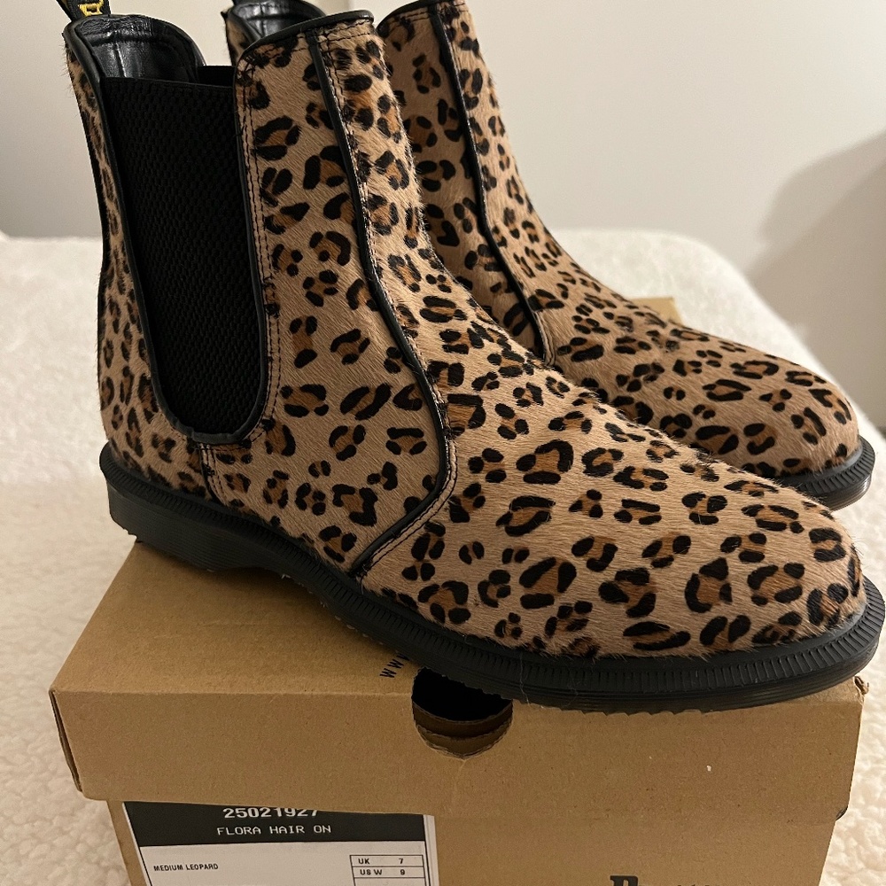 Dr. Martens Cheetah Print Slip-On Boots